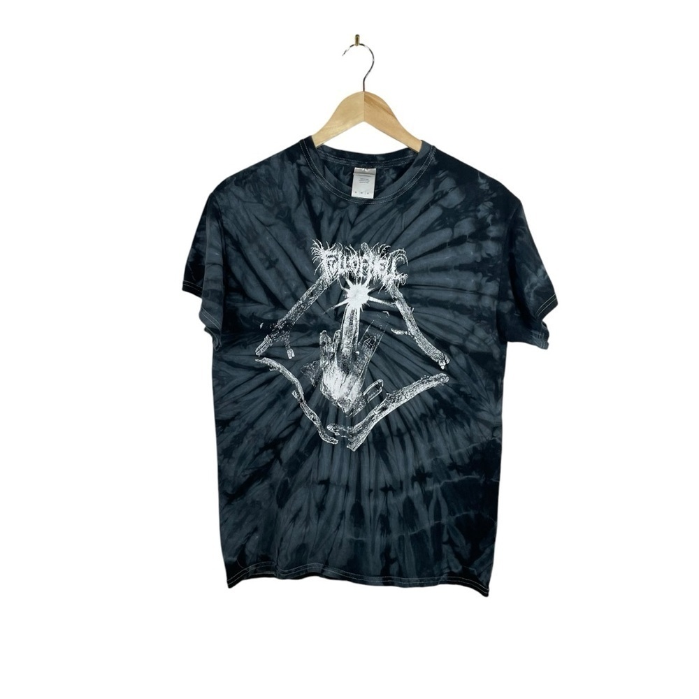 Full of Hell Men’s Tie Dye Graphic Tee in Grey/White Size M